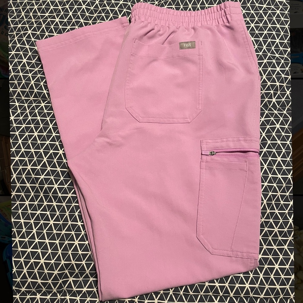 Figs Dusk Pink Yola Scrub Pants- regular length